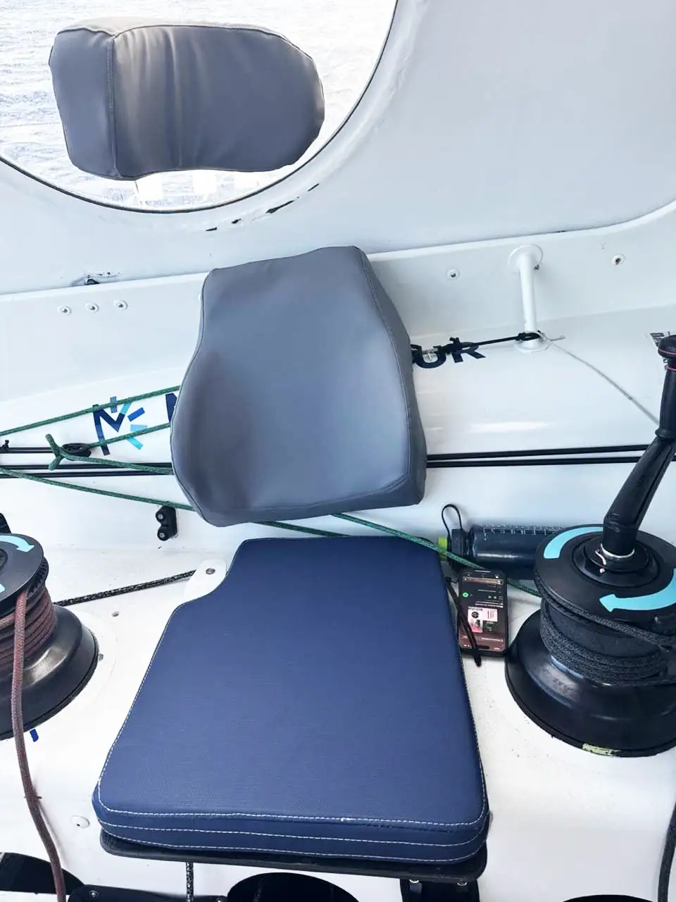 assise siège de veille voilier